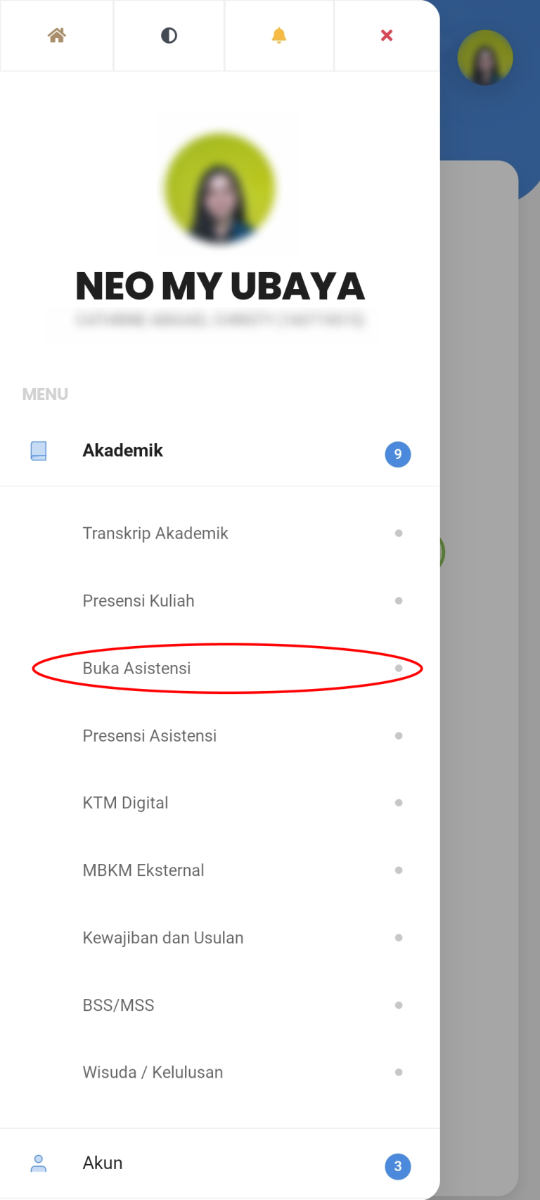 Step 3 - Buka Asistensi (mobile)