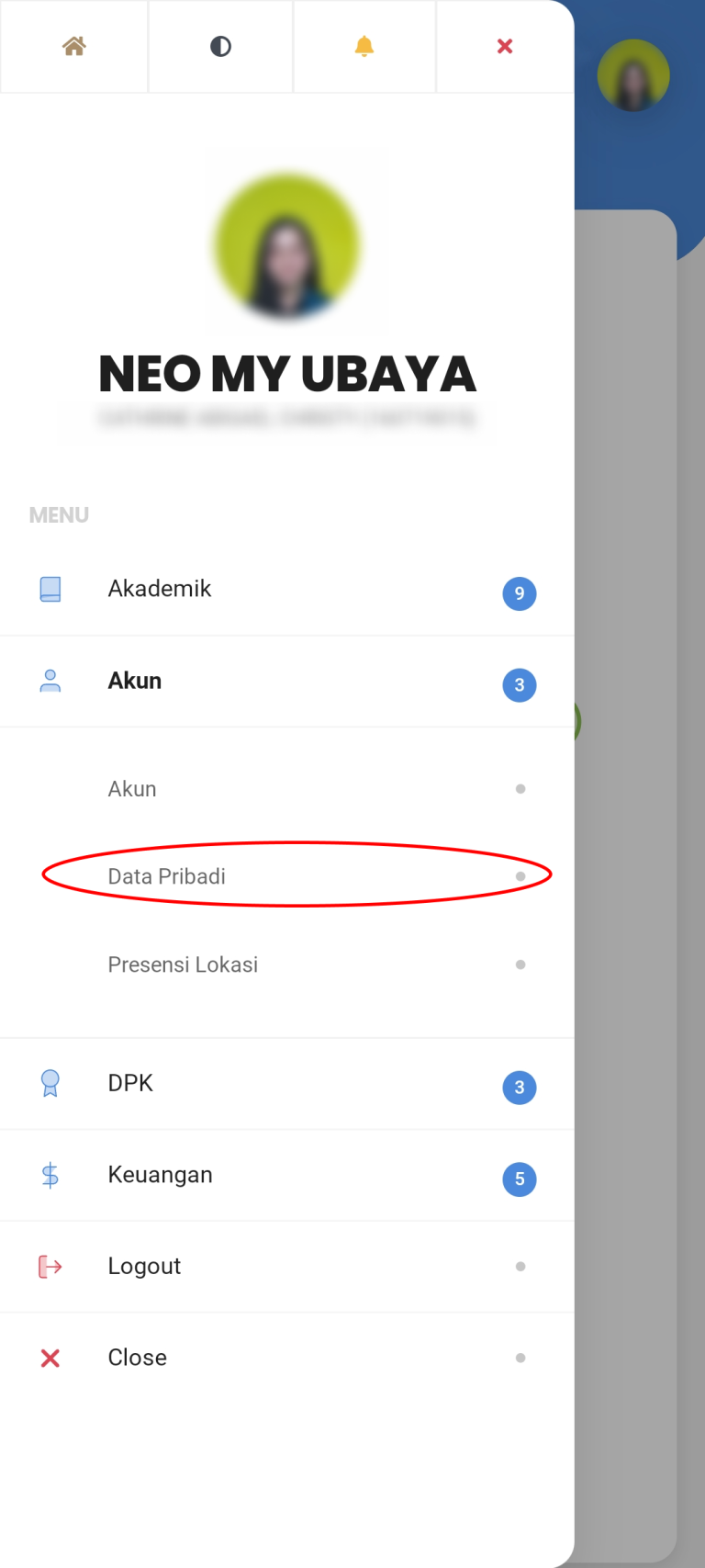 Step 3 - Mengubah Data Pribadi (mobile)