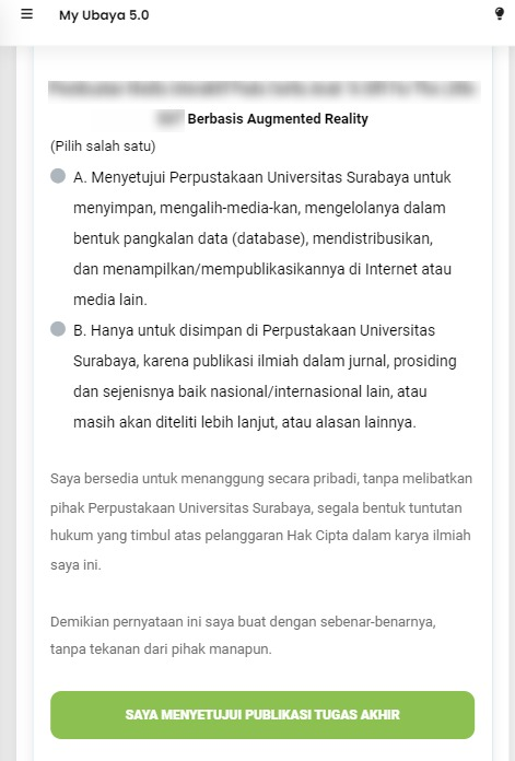 Step 6 - Mengumpulkan Tugas Akhir