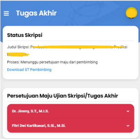 Petunjuk Catatan Bimbingan Tugas Akhir - Step 2